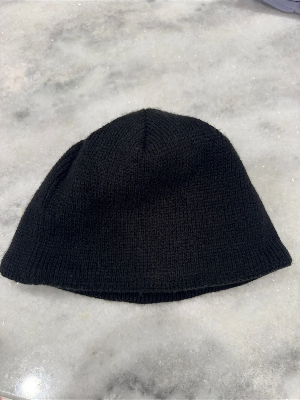 The North Face Black Logo Knit Beanie - Unisex EUC